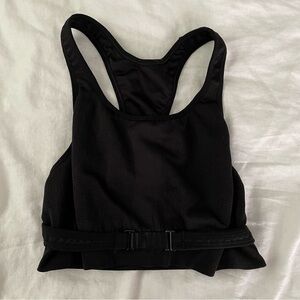 Patagonia XL black sports bra top open back strap